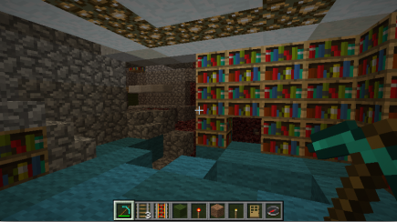 There had been an explosion in the nether library