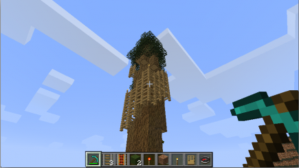 Adding scaffolding and greenery to the tree