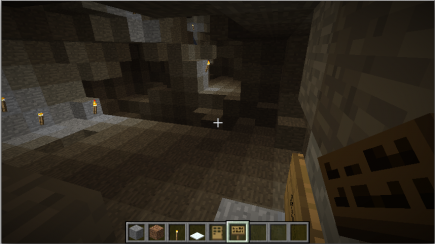 A cavern under the house