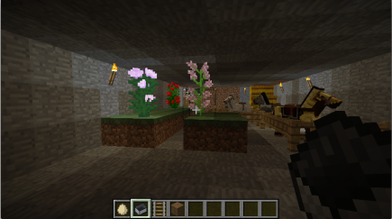Taller flowers in the stable