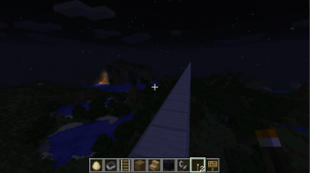 Lava at night