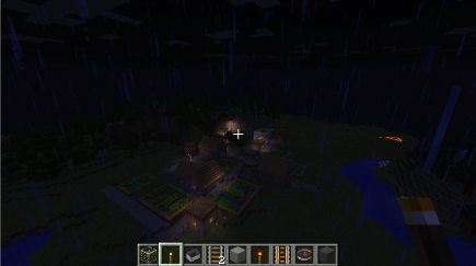 A village at night