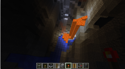 Lava in a grotto