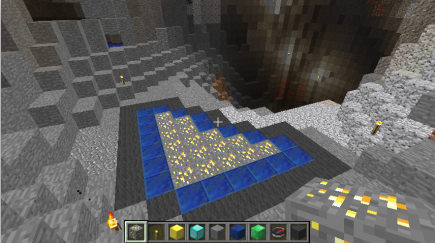 Those were all too gaudy; maybe some gold ore?